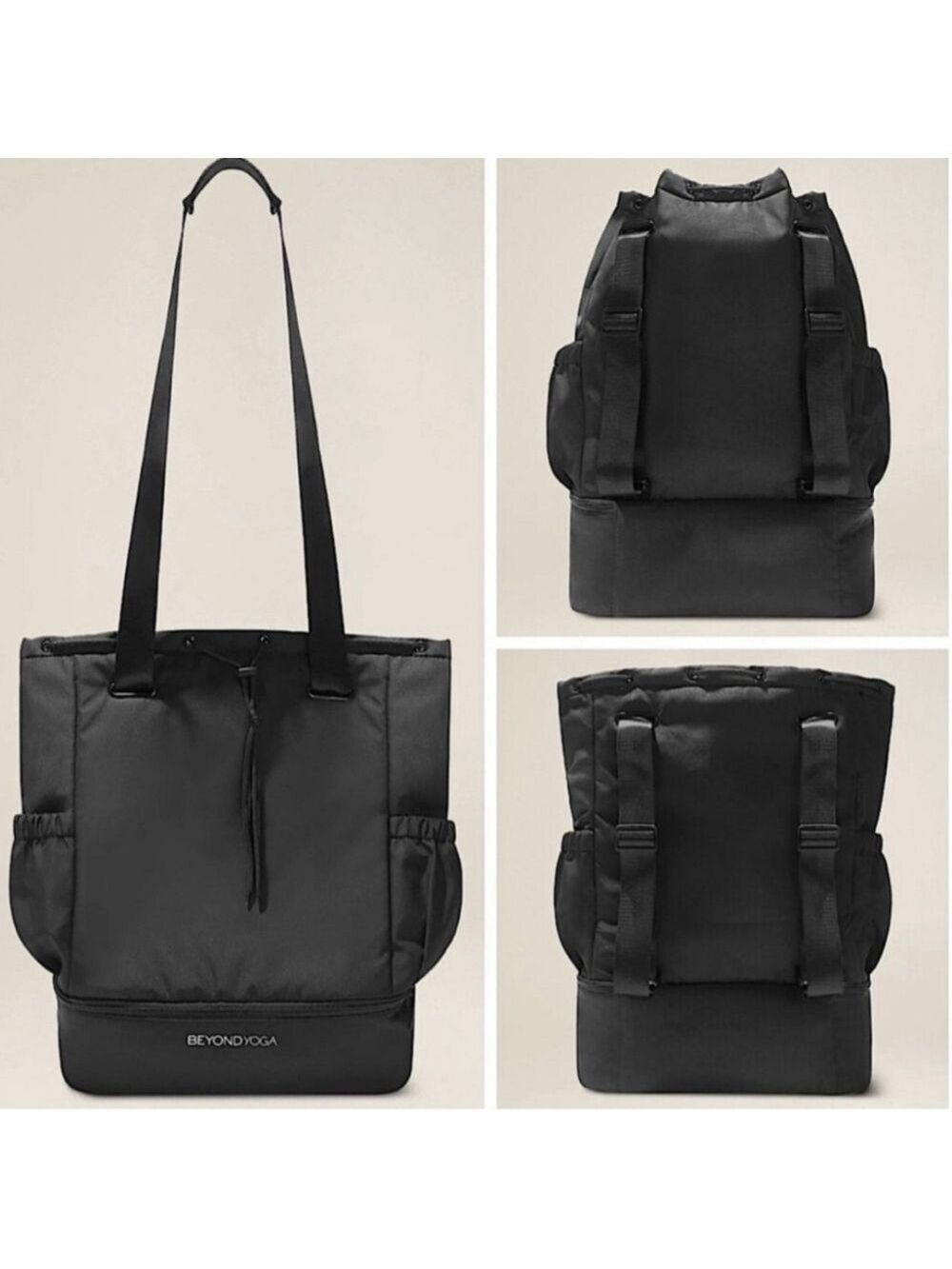 Beyond Yoga Convertible Black Gym Bag - New With Tags